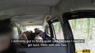 Sweaty Pussy Licking in the Back of a Taxi - passionate whores in HD BIGWHORE.COM