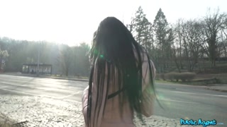 Brunette in Fishnet Pantyhose Gets Missionary and Blowjob - puttane appassionate in HD BIGWHORE.COM
