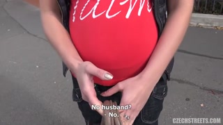 Big Tits Pregnant Czech Brunette in Streets 89 - pelacur berahi dalam HD BIGWHORE.COM