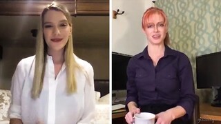 Office Lesbian Action: Kenna James Masturbates with Serene Siren - โสเภณีที่มีความหลงใหลใน HD BIGWHORE.COM