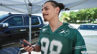 Outdoor Tailgate Fun: Brunette with Innie Pussy Takes Interracial - pelacur berahi dalam HD BIGWHORE.COM