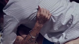 Tattooed Ryan Madison Gets Handjob from Blonde Harlow Harrison - passionate whores in HD BIGWHORE.COM