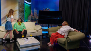 Naughty Maya Gets a Lesson from Big Tits Stepmoms Jana & Edina on TV – Old & Young Lesbians - prostitutas apaixonadas em HD BIGWHORE.COM