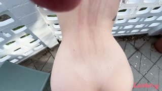 Balcony Fuck With a View: Lorenzo and Violeta - curve pasionate în HD BIGWHORE.COM