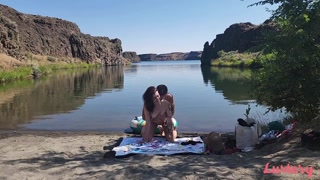 Public Beach Blowjob: Rey & Storm in Mermaid in the USA - passionate whores in HD BIGWHORE.COM
