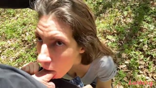Lety Gives Gian A Blowjob In The Forest - 激情的妓女高清 BIGWHORE.COM