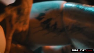 Praying Mantis: Tattooed Slut Facialized - โสเภณีที่มีความหลงใหลใน HD BIGWHORE.COM