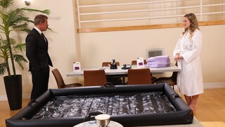 HR Nightmare! Cumshot on Natural Tits After Deepthroat Sucking - gái điếm đam mê ở HD BIGWHORE.COM