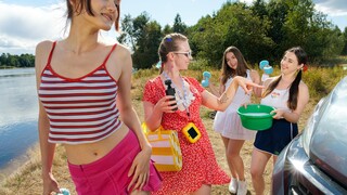 Long-Haired Lesbians Play Outside - puttane appassionate in HD BIGWHORE.COM