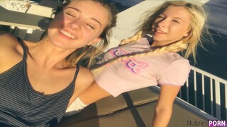 Nubiles Unscripted: Lesbian Lovers in Bikinis by the Lake - โสเภณีที่มีความหลงใหลใน HD BIGWHORE.COM