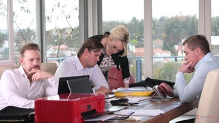 Czech Office Slut Brittany Bardot Takes on Three Cocks - namiętne dziwki w HD BIGWHORE.COM